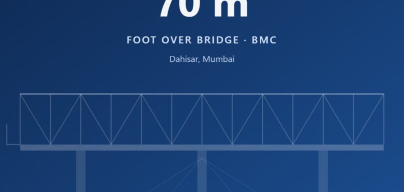 FOB across Dahisar River connecting WEH and Ratan Nagar, Mumbai